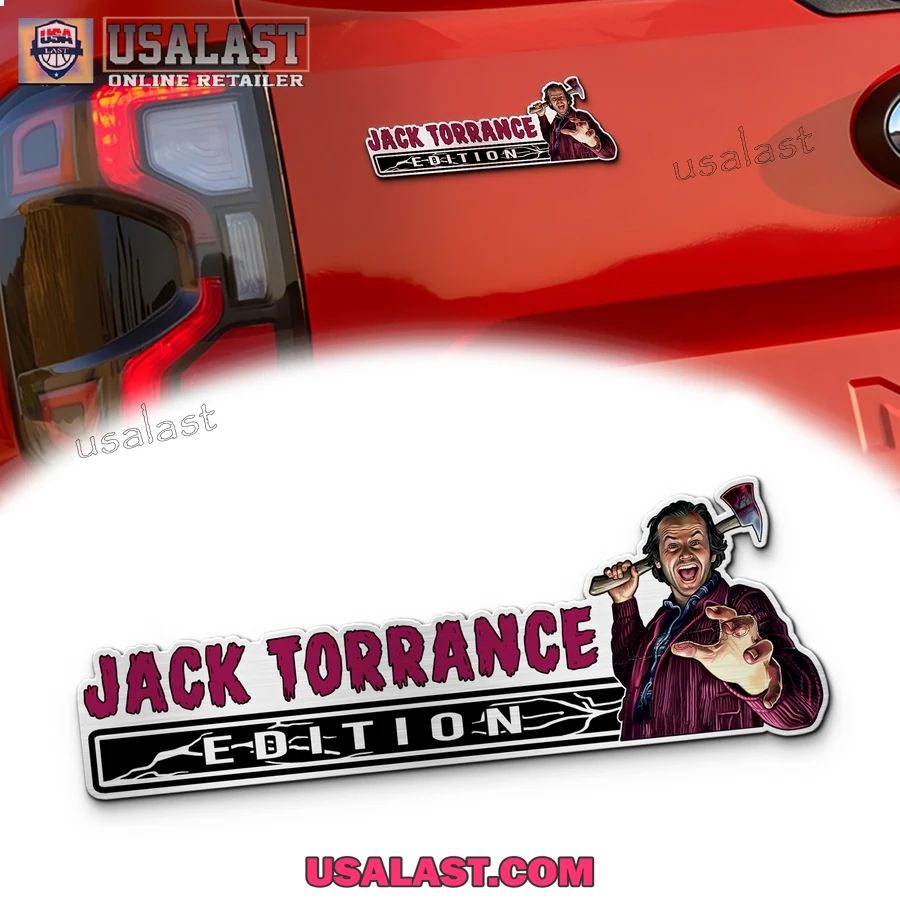 Jack Torrance Edition Custom 3D Car Badge Sticker