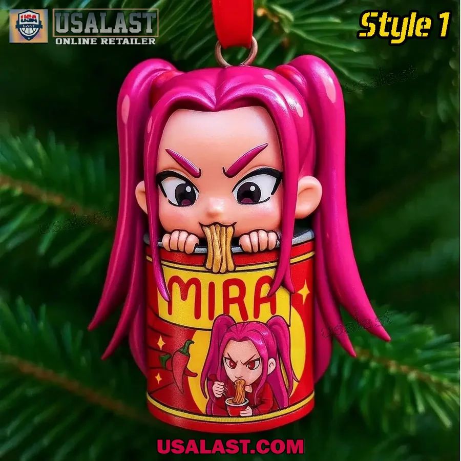 Kpop Demon Hunters Ramen Cup Christmas Ornaments
