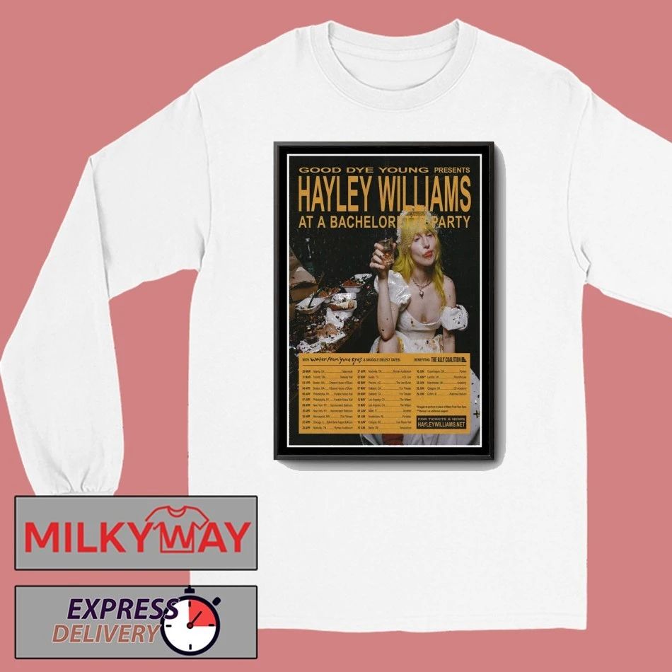 Hayley Williams At A Bachelorette Party 2026 Poster shirt