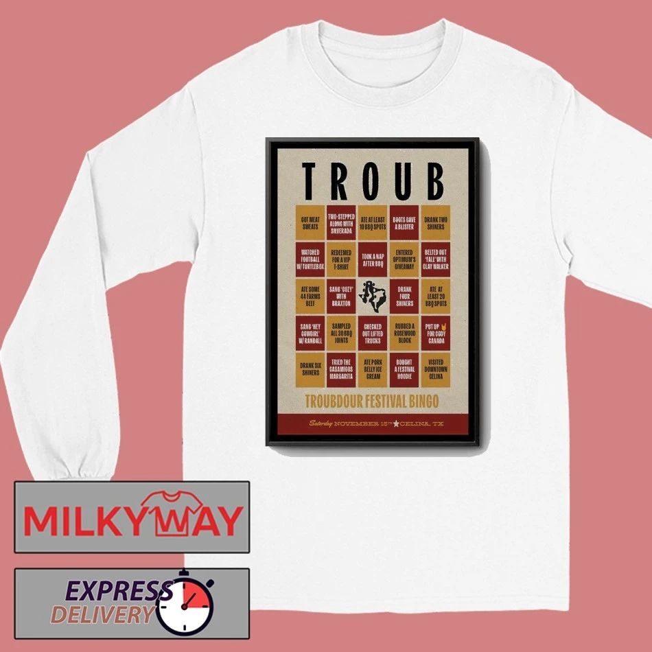 Troubadour Festival November 15 2025 Celina Texas Poster shirt