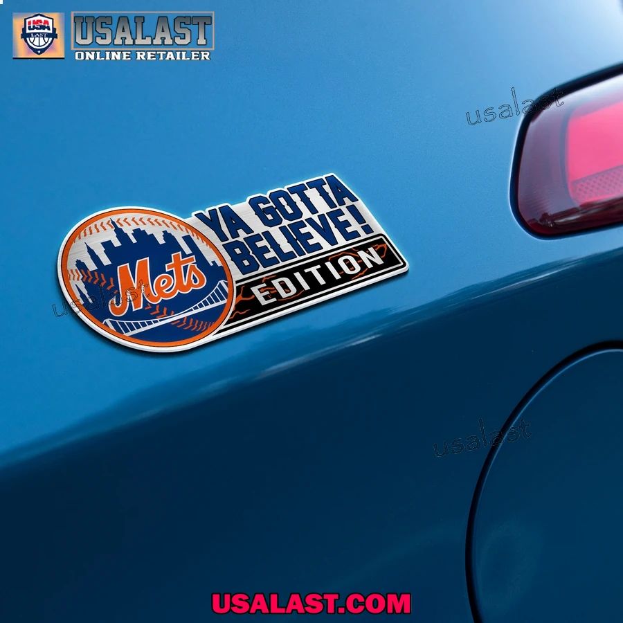 New York Mets Edition Engraved Car Name Badge