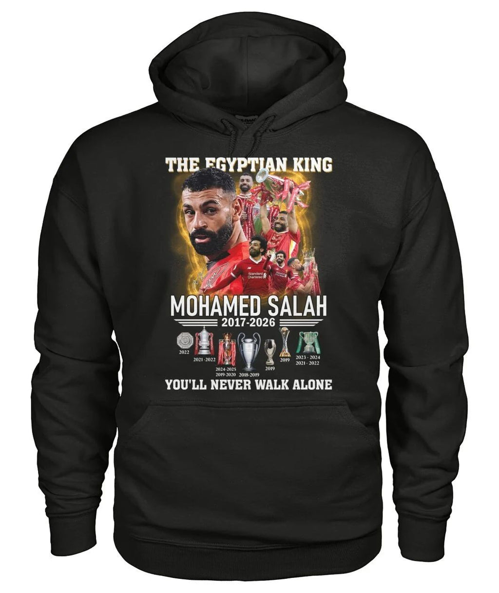 The Egyptian King Mohamed Salah 2017-2026 You’ll Never Walk Alone Hoodie