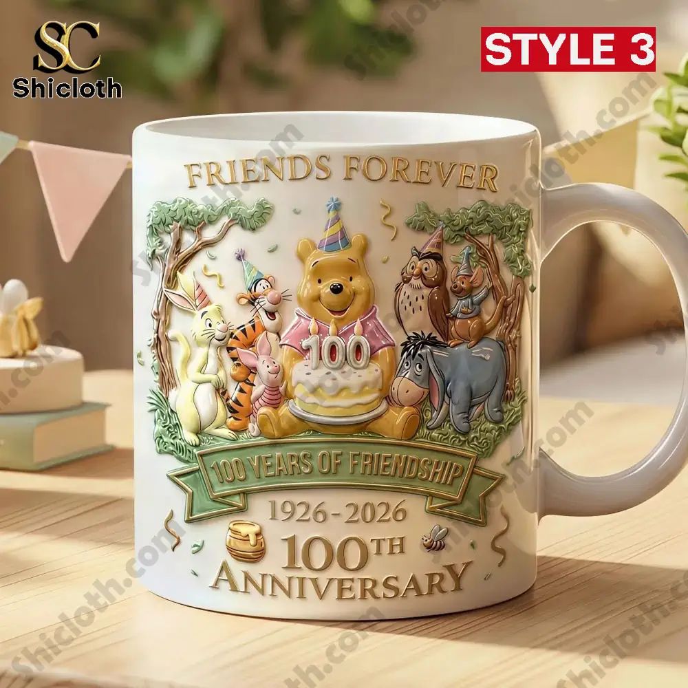 The Pooh 100Th Anniversary Mug
