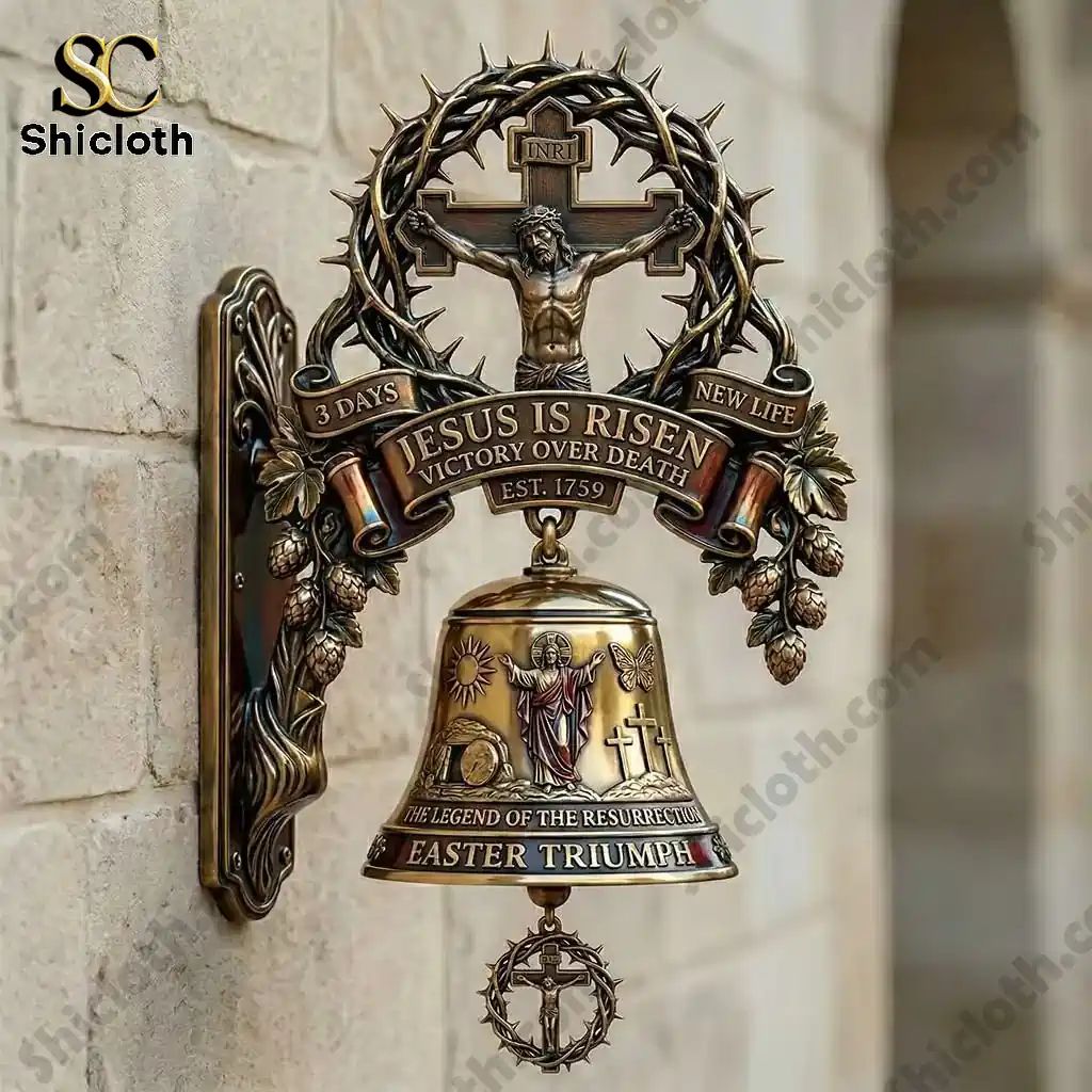 Jesus Is Risen Victory Over Death Commemorative Wall Bell