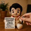 Elvis Presley Emotional Support Handmade Crochet Doll