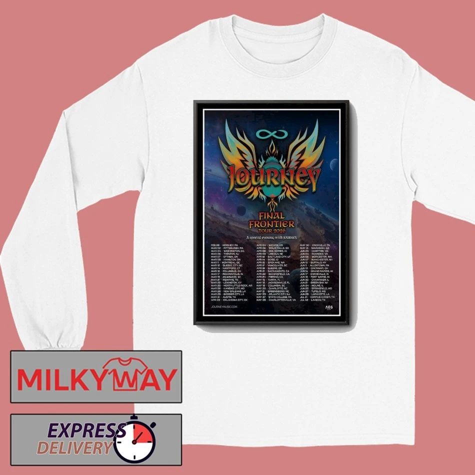 Journey Final Frontier Tour 2026 Poster shirt
