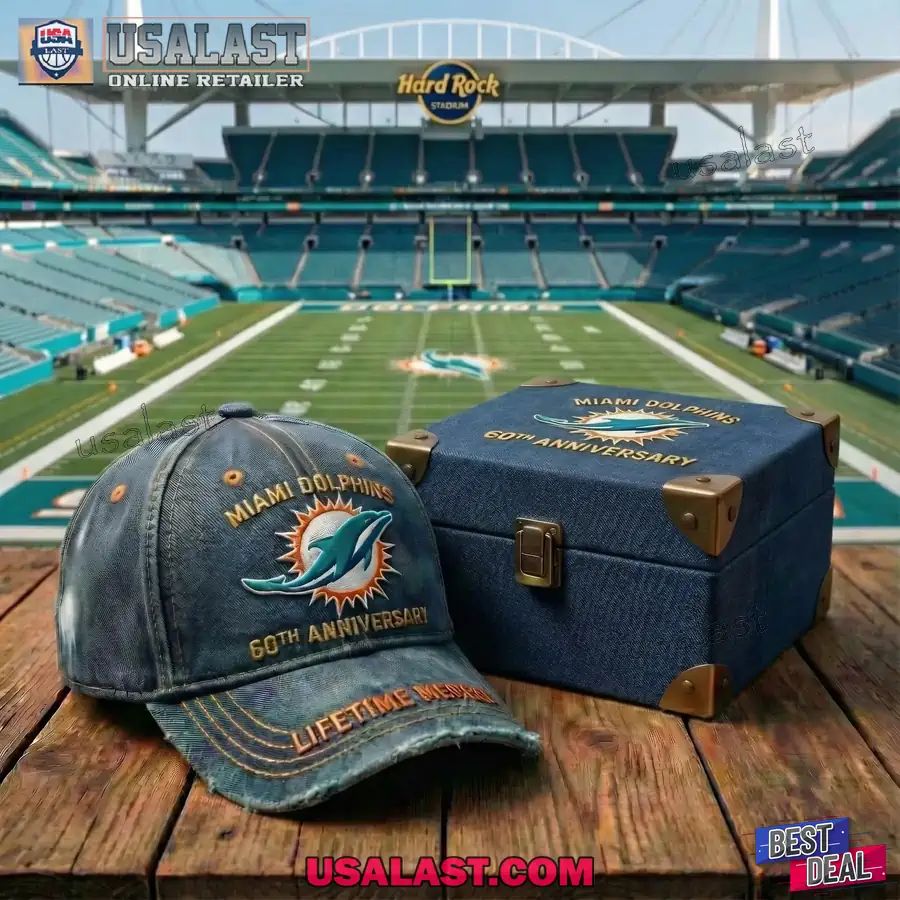Miami Dolphins 60th Anniversary 1966-2026 Baseball Cap