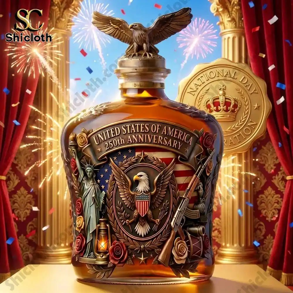 Eagle Crest 250th Anniversary Commemorative Whiskey Bottle