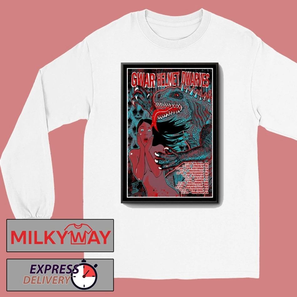 GWAR, Helmet and Dwarves November 2025 Poster shirt