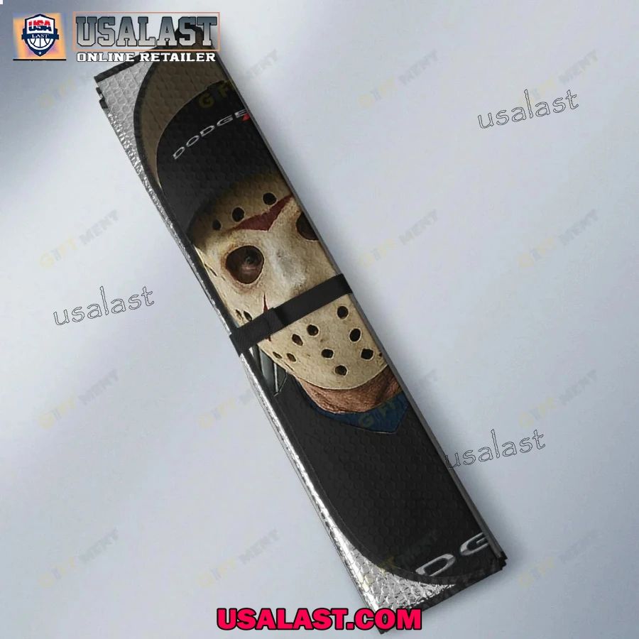 Dodge x Horror Movie Characters Car Sunshade, Car Windshield Cover