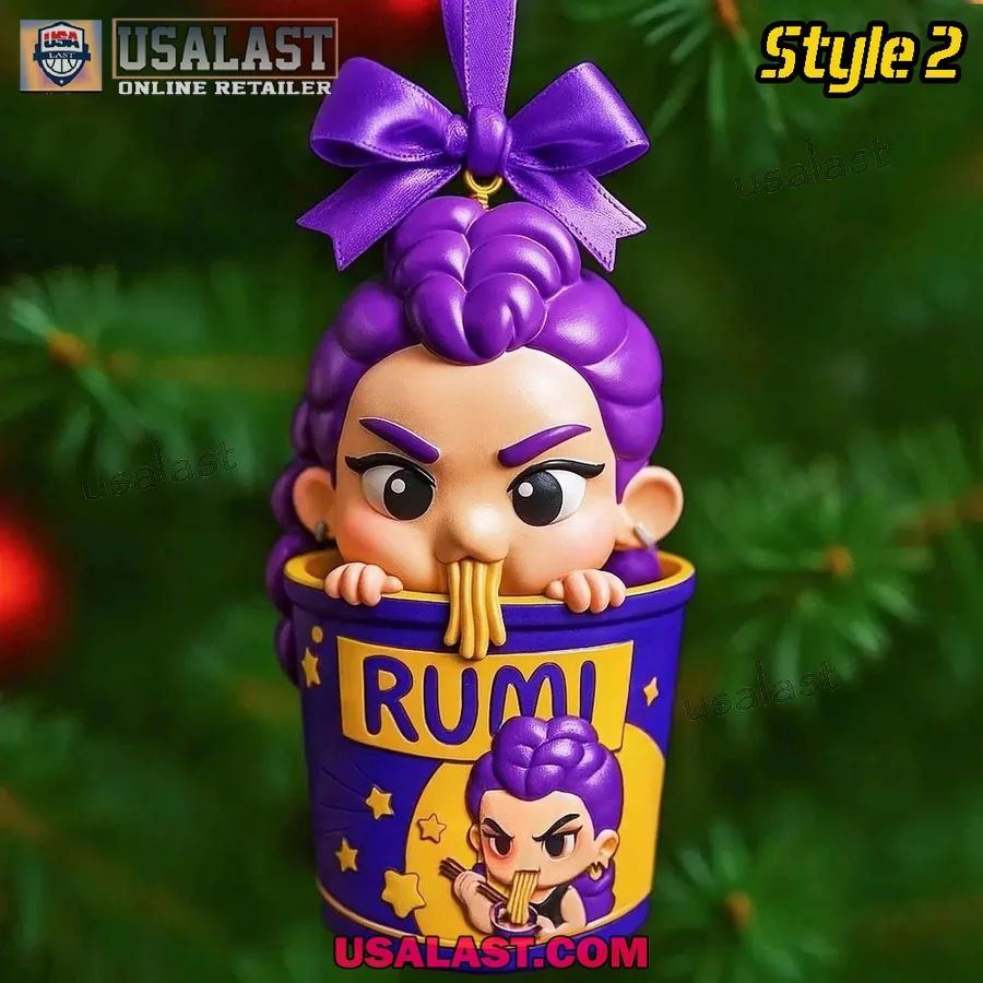 Kpop Demon Hunters Ramen Cup Christmas Ornaments