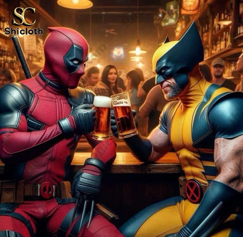 Deadpool And Wolverine Drink Beer Hawaiian Shirt