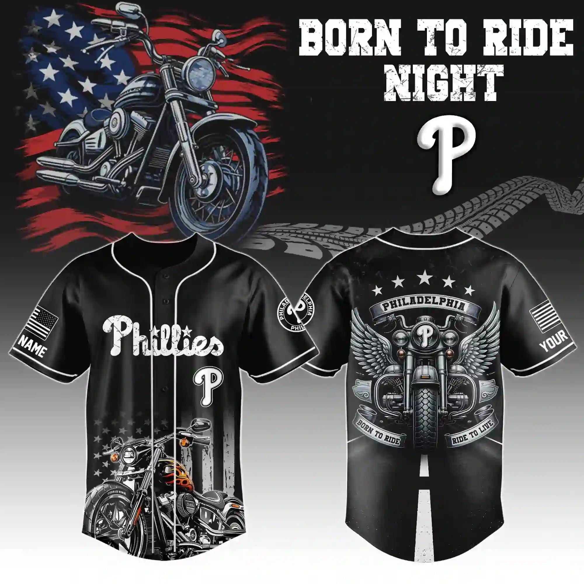 Philadelphia Phillies Baseball x Rider Special Edition 2026 Baseball Jersey