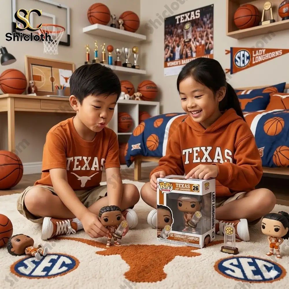 Texas Longhorns women’s basketball SEC Tournament Champions Commemorative Pop! Figure
