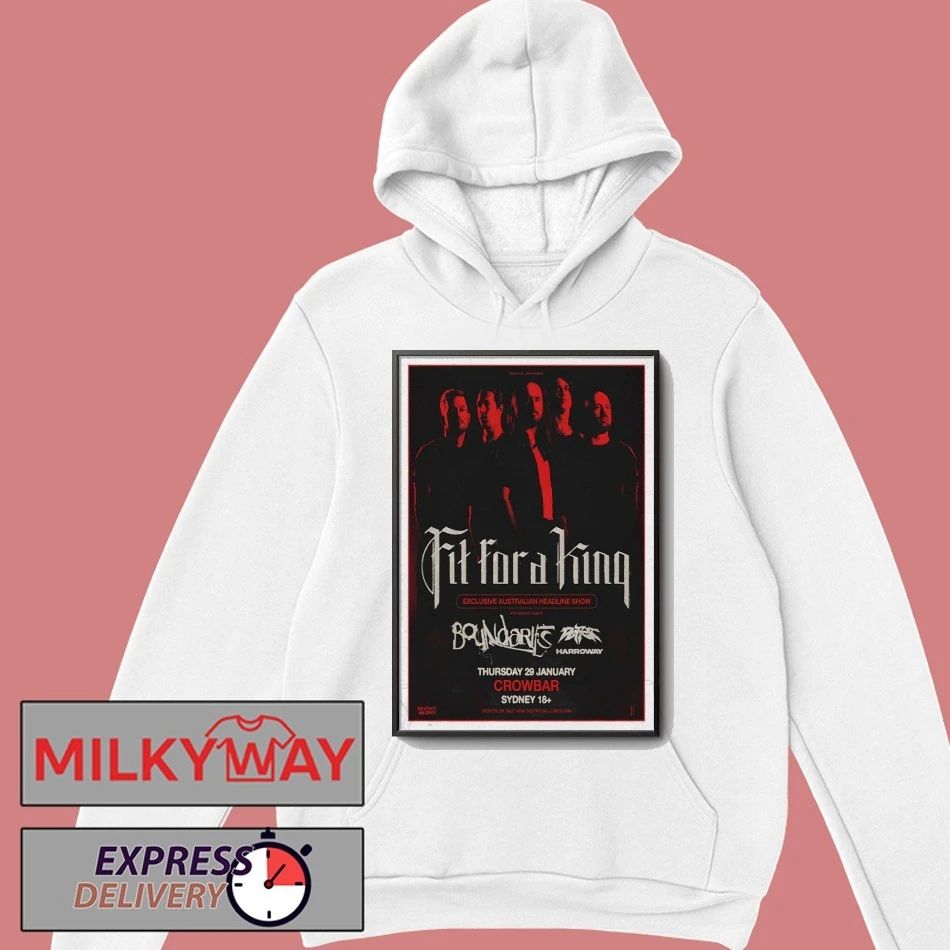 Fit For A King Exclusive Sydney Headline Show Sydney, NSW Tour 29 Jan 2026 Poster shirt