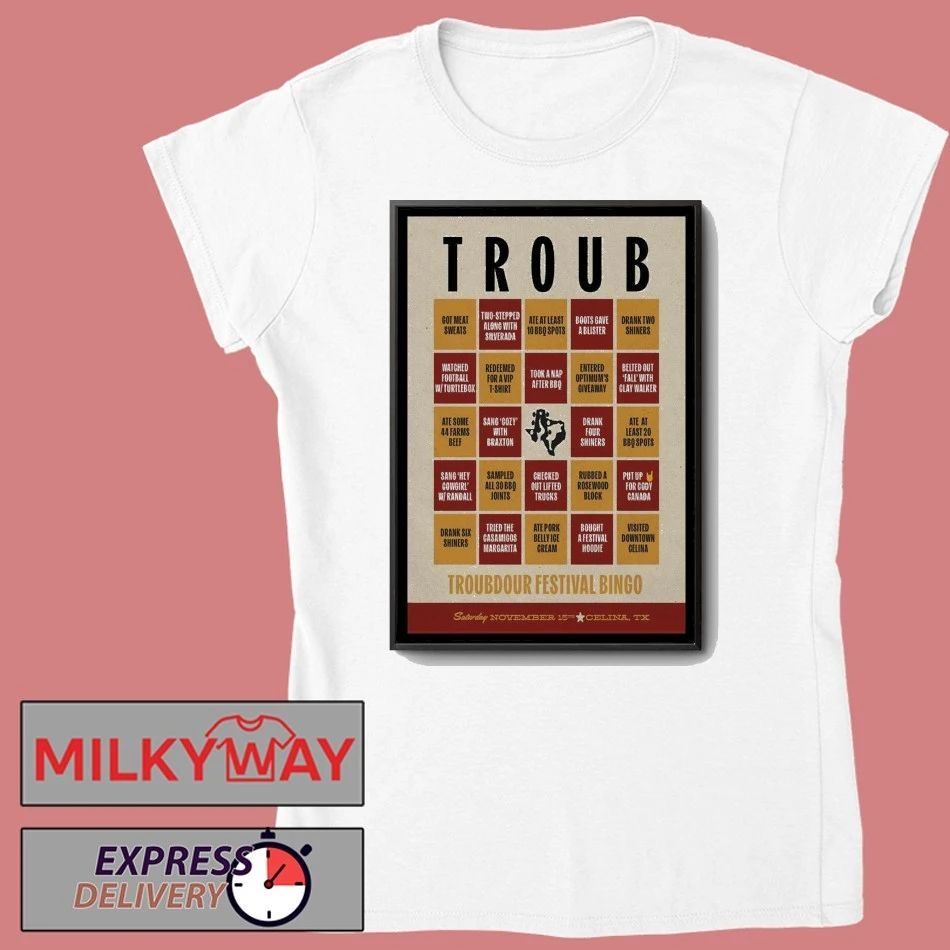 Troubadour Festival November 15 2025 Celina Texas Poster shirt
