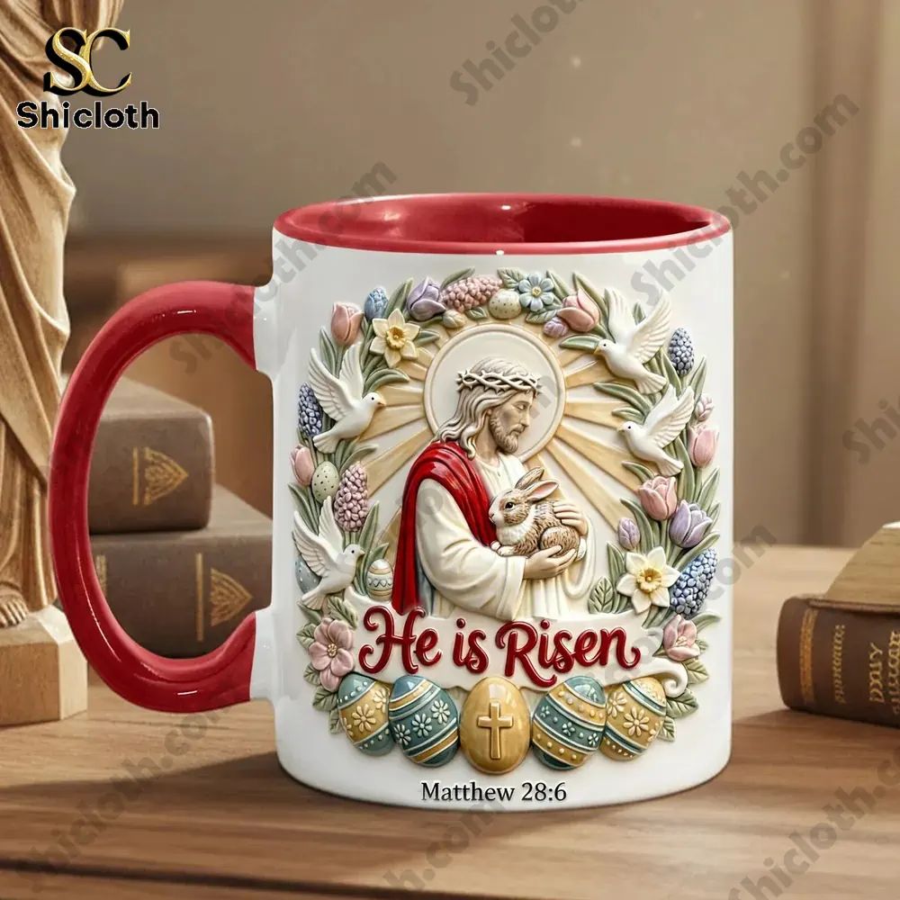 He is Risen Easter Ceramic Mug