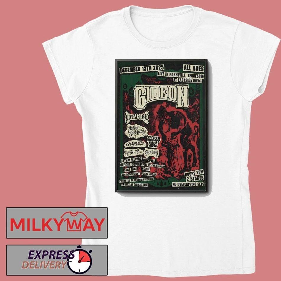 Gideon At Eastside Bowl On Dec 13 2025 Poster shirt
