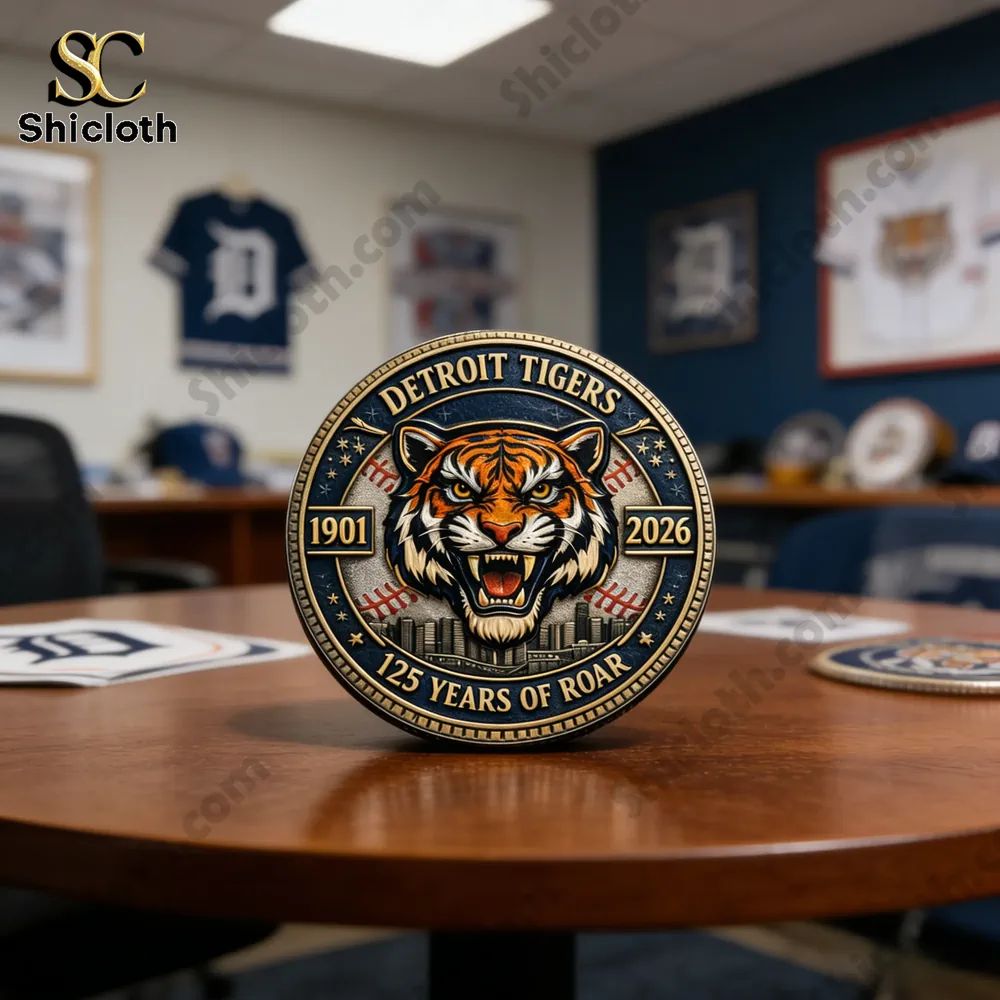 Detroit Tigers 125th Anniversary Coin