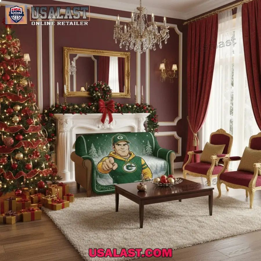 Green Bay Packers Premium Christmas Fleece Blanket