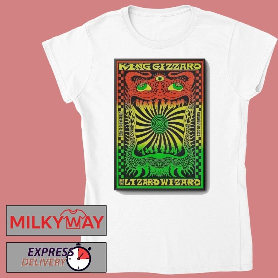King Gizzard And The Lizard Wizard Nov 10 2025 Columbiahalle Berlin, Germany Poster shirt