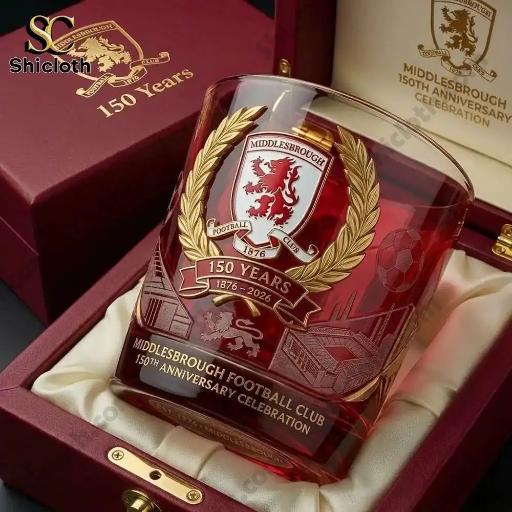 Middlesbrough FC 150th Anniversary Whisky Glass