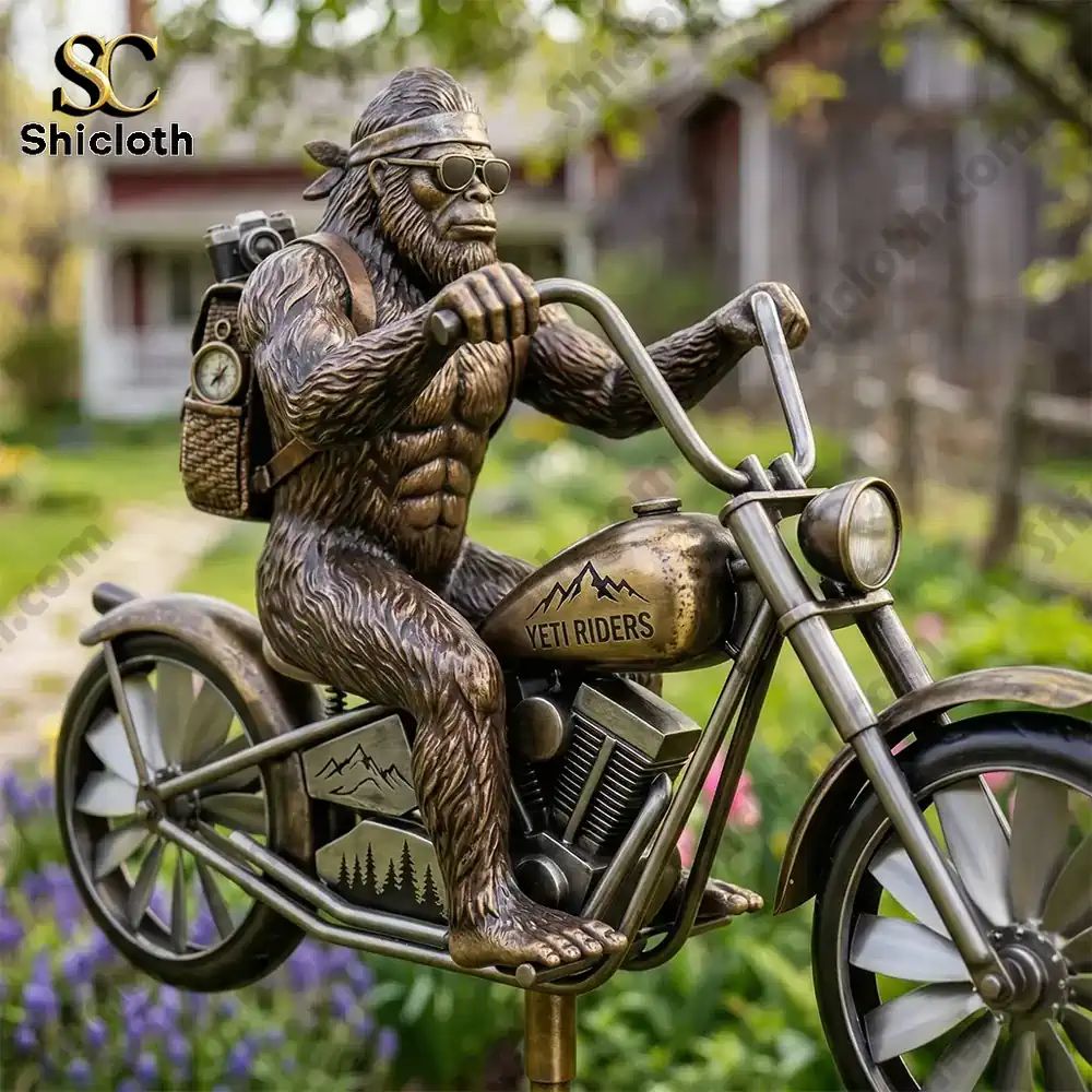 Bigfoot Garden Art Wind Spinner For Garden