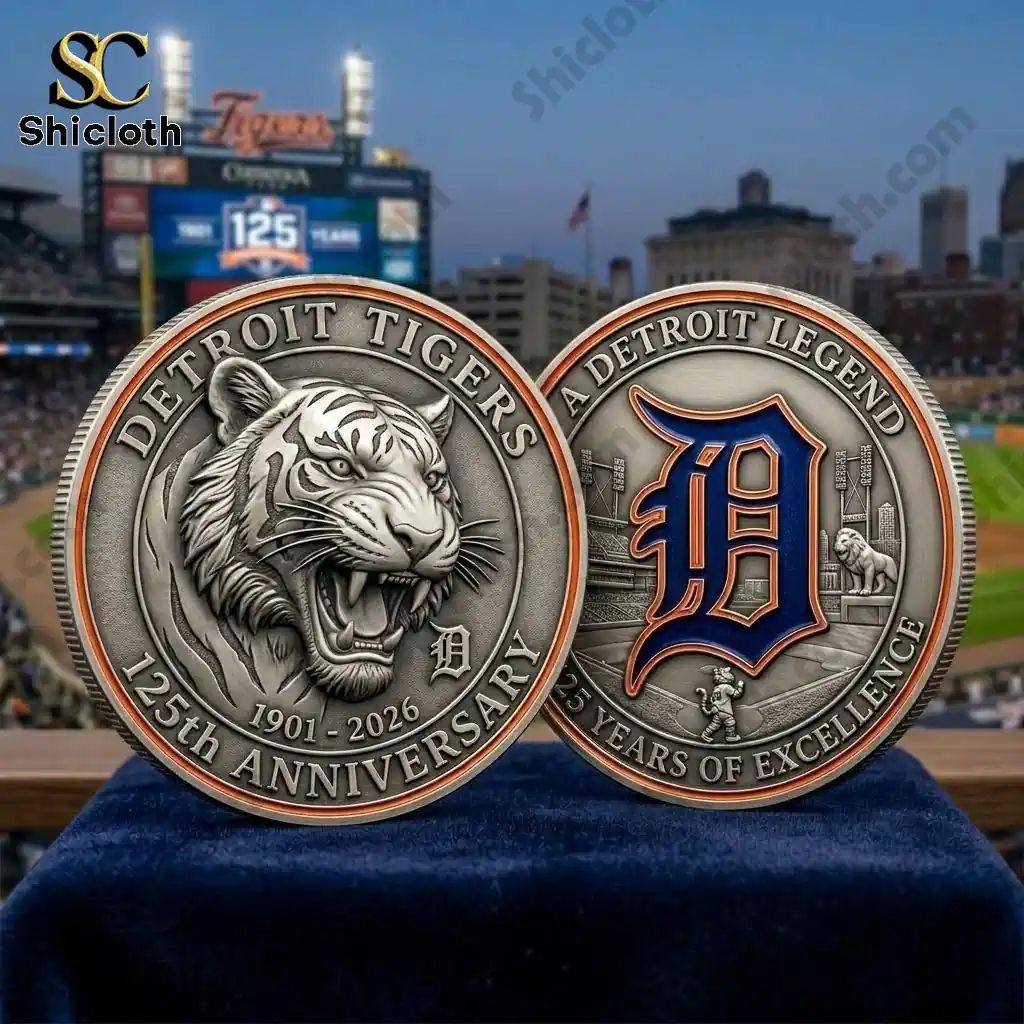 Detroit Tigers 125th Anniversary 1901-2026 Commemorative Coin