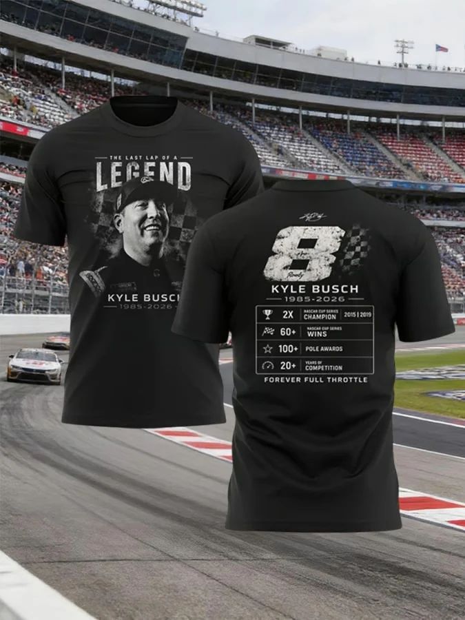Kyle Busch The Last Lap Of A Legend Tribute Shirt