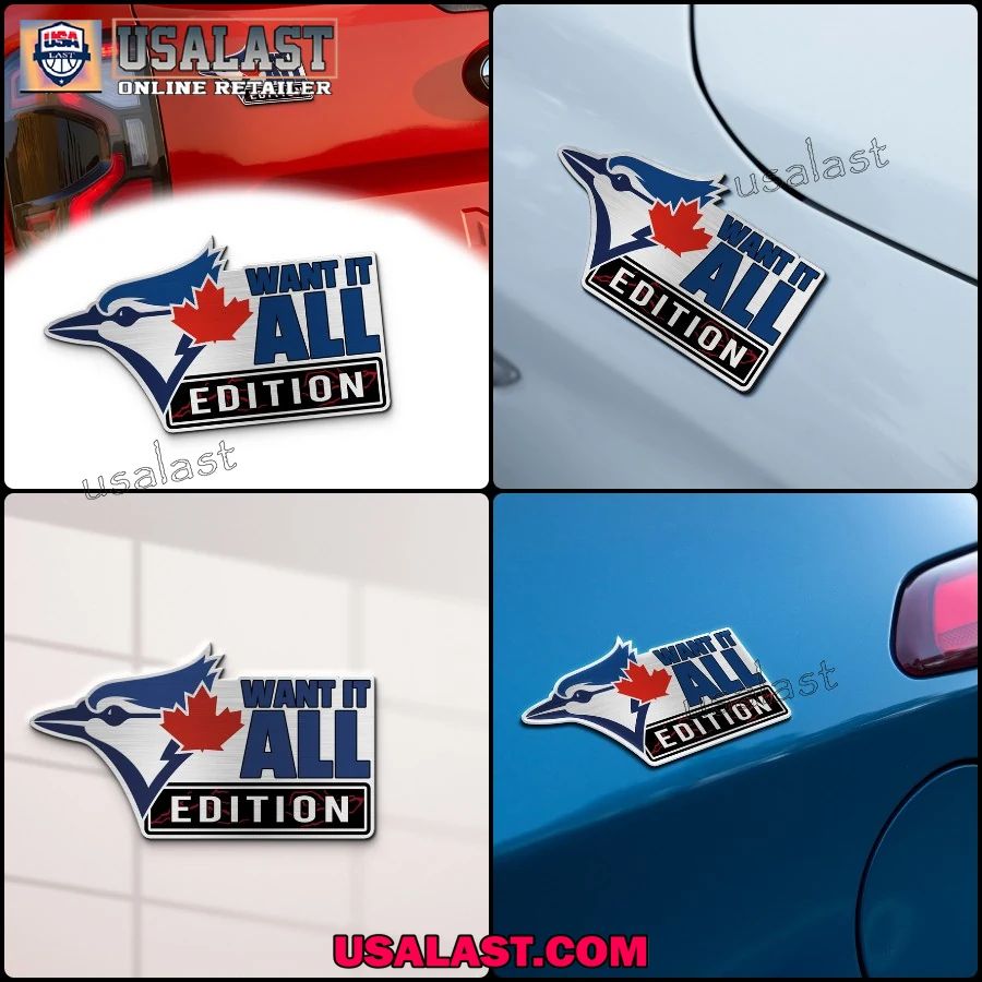 Toronto Blue Jays Edition Engraved Car Name Badge
