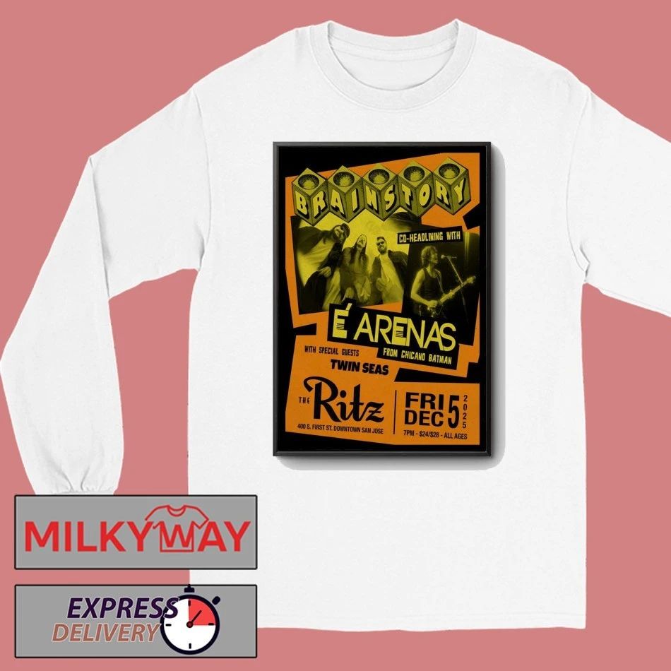 Brainstory Dec 5 2025 San Jose Tour Poster shirt