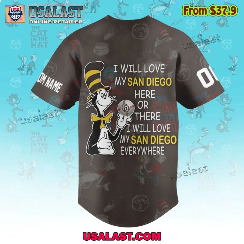 San Diego Padres x Dr Seuss Baseball Jersey