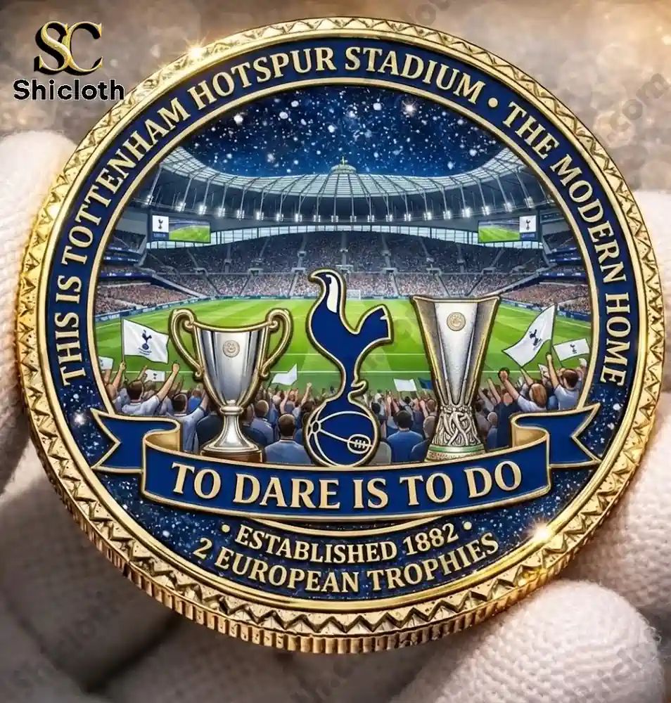 Tottenham Hotspur The Modern Home Stadium To Dare Is To Do Commemorative Coin