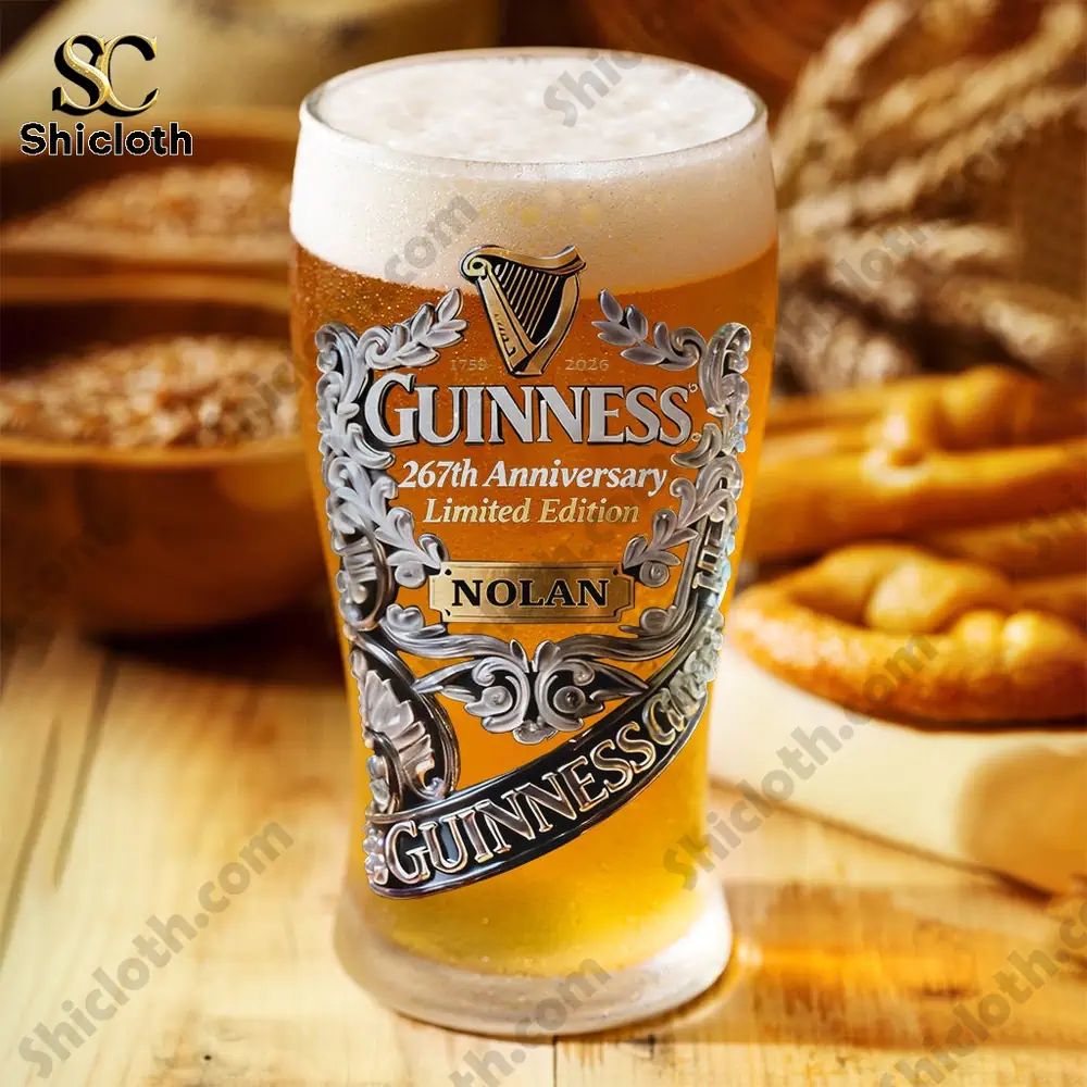 Guinness 267th Anniversary Limited Edition Personalized Pint Glass