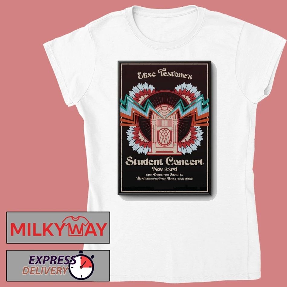 Elise Testone Nov 23 2025 Charleston Tour Poster shirt