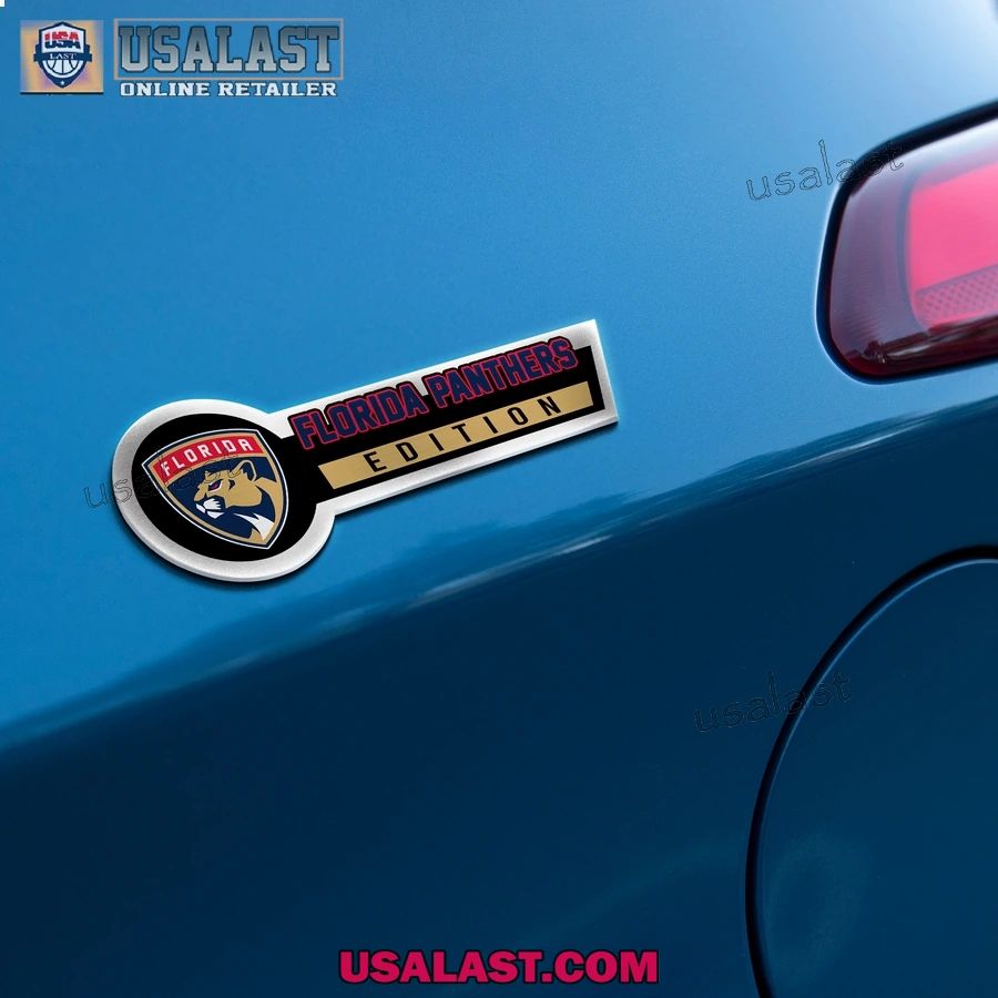Florida Panthers Edition 3D Engraved Car Name Emblem