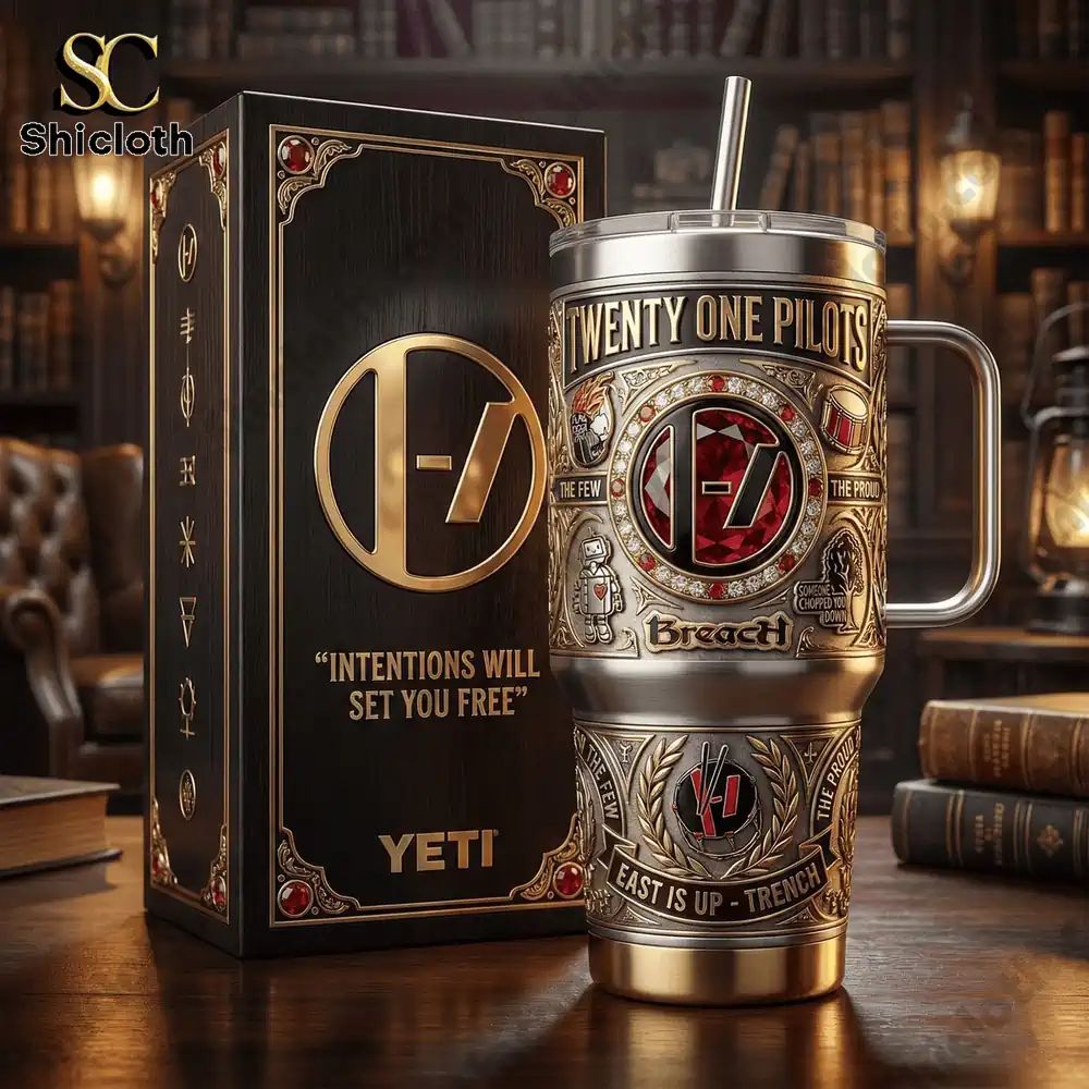 Twenty One Pilots East Is Up Trench Tumbler