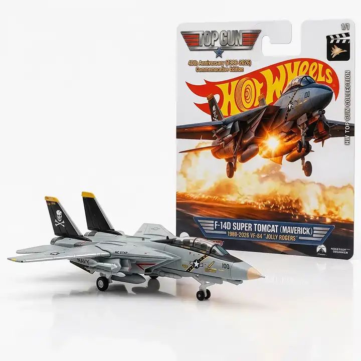 Wheels Top Gun 40th Anniversary F-14 Super Tomcat “Maverick” Edition