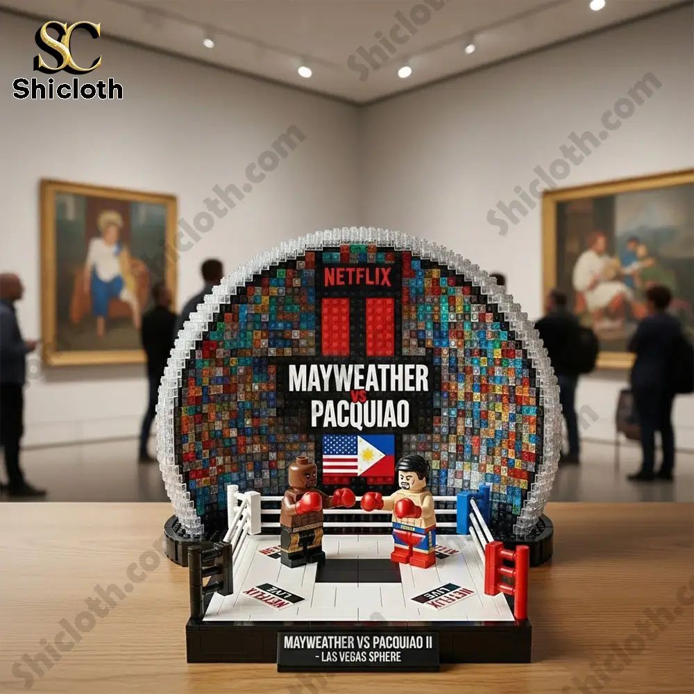 Mayweather Vs Pacquiao Ii Las Vegas Sphere Fight Night Brick Block Set