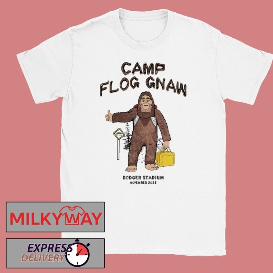 Camp Flog Gnaw Dodger Stadium November 2025 Sasquatch shirt