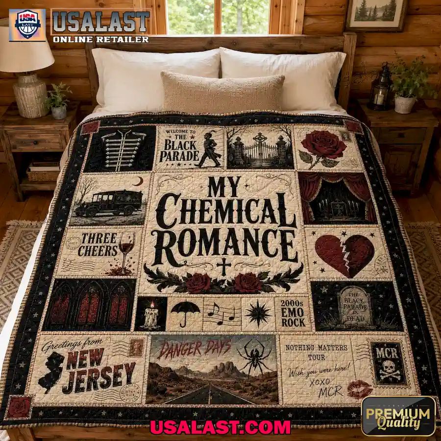 My Chemical Romance Iconic Symbol Premium Quilt Blanket