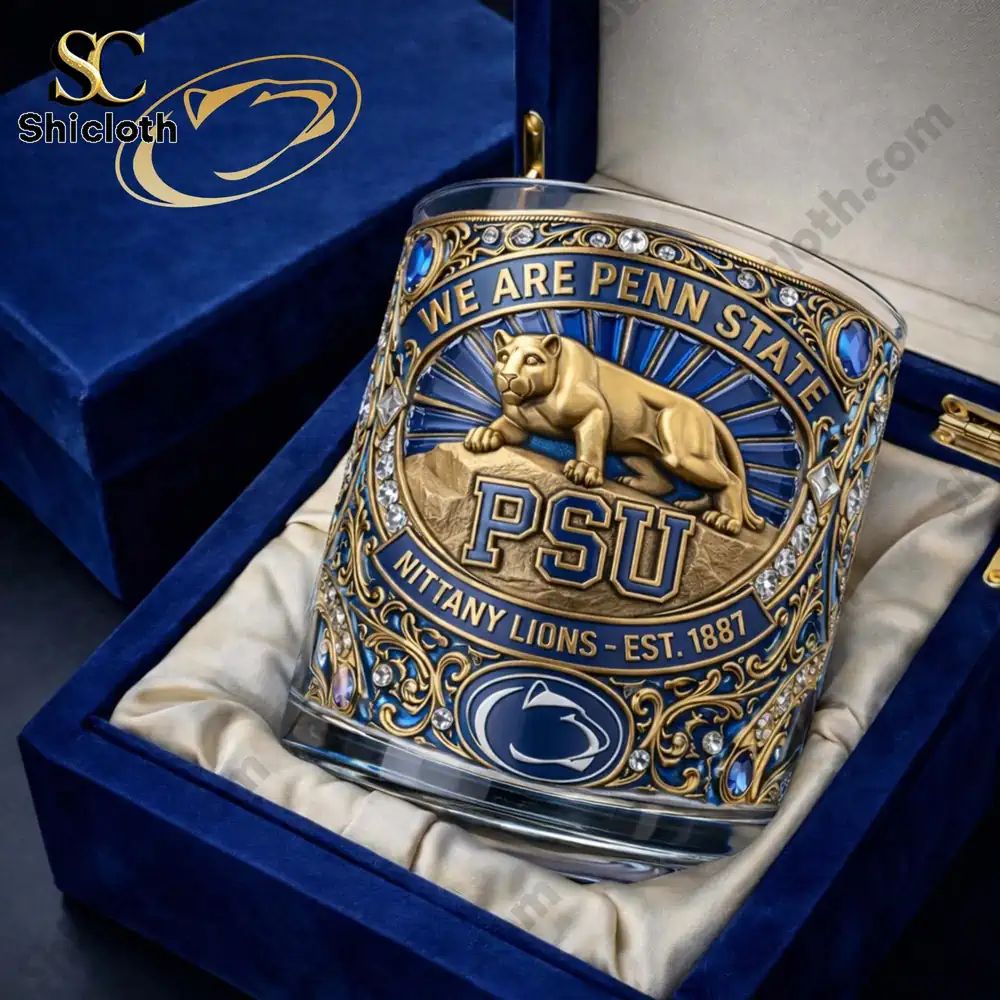 Penn State Nittany Lions We Are Penn State Whiskey Glass