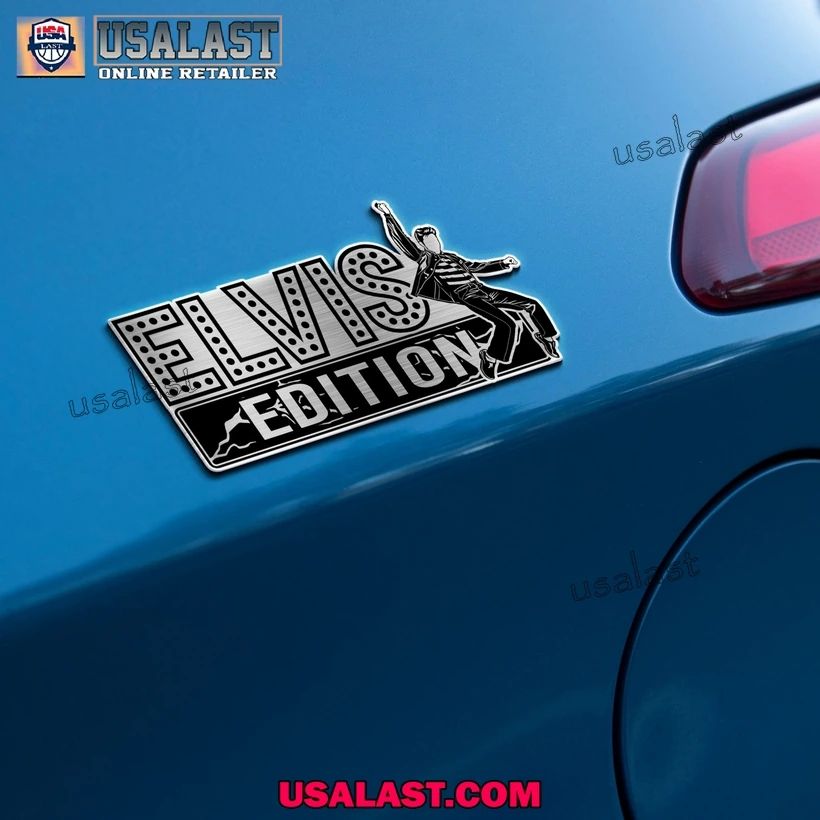 Elvis Presley Edition 3D Engraved Car Emblem Sticker