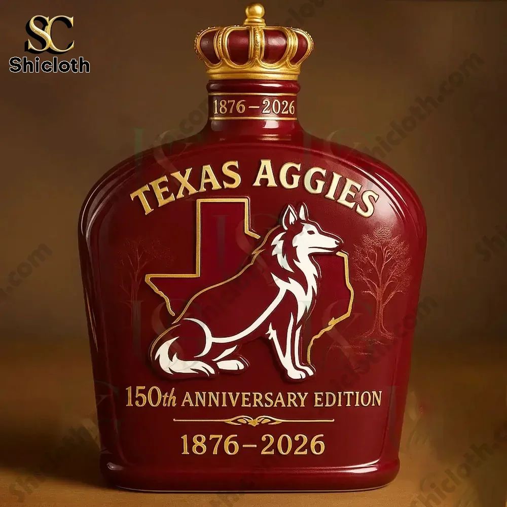 Texas A&M 150th Anniversary Crown Royal Whisky Bottle