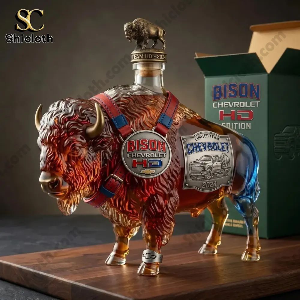 Chevrolet Bison HD Edition Bourbon Bottle