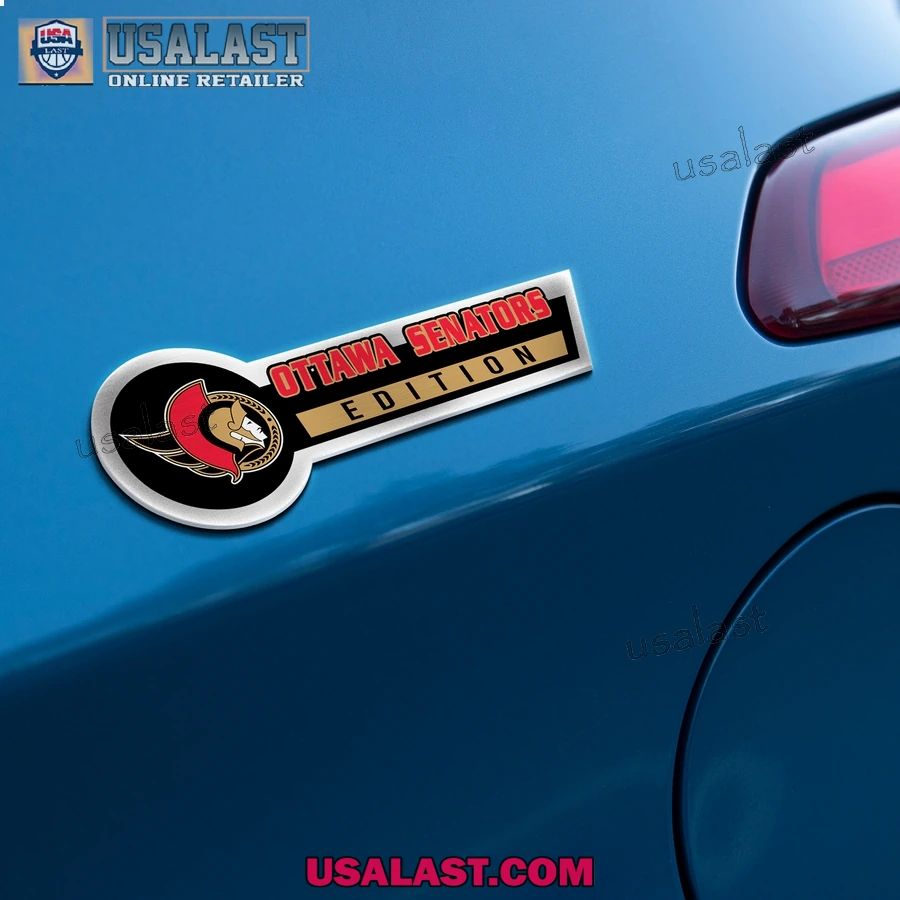 Ottawa Senators Edition 3D Engraved Car Name Emblem