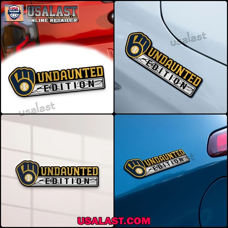 Milwaukee Brewers Edition Engraved Car Name Badge