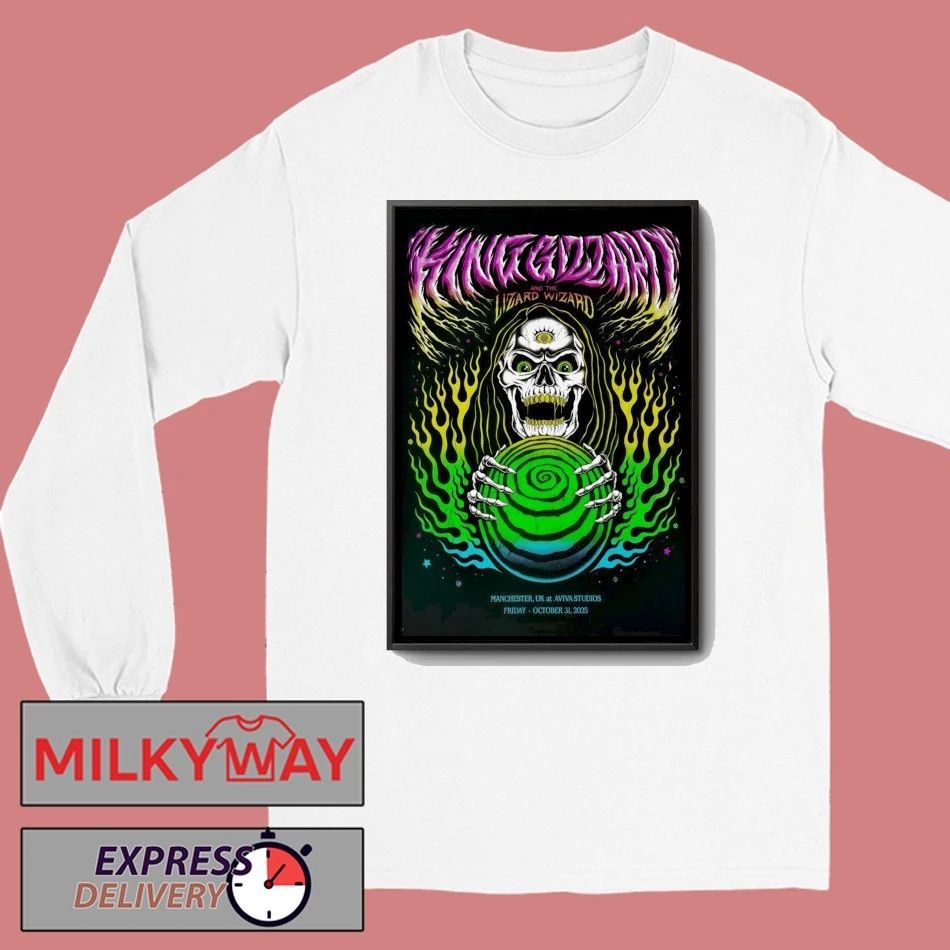 King Gizzard And The Lizard Wizard Oct 31 2025 Manchester UK At Aviva Studios Poster shirt