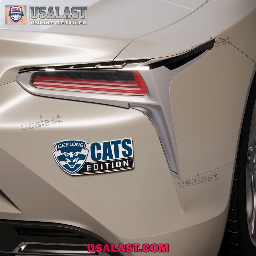 Geelong Cats Edition Custom 3D Car Badge Sticker