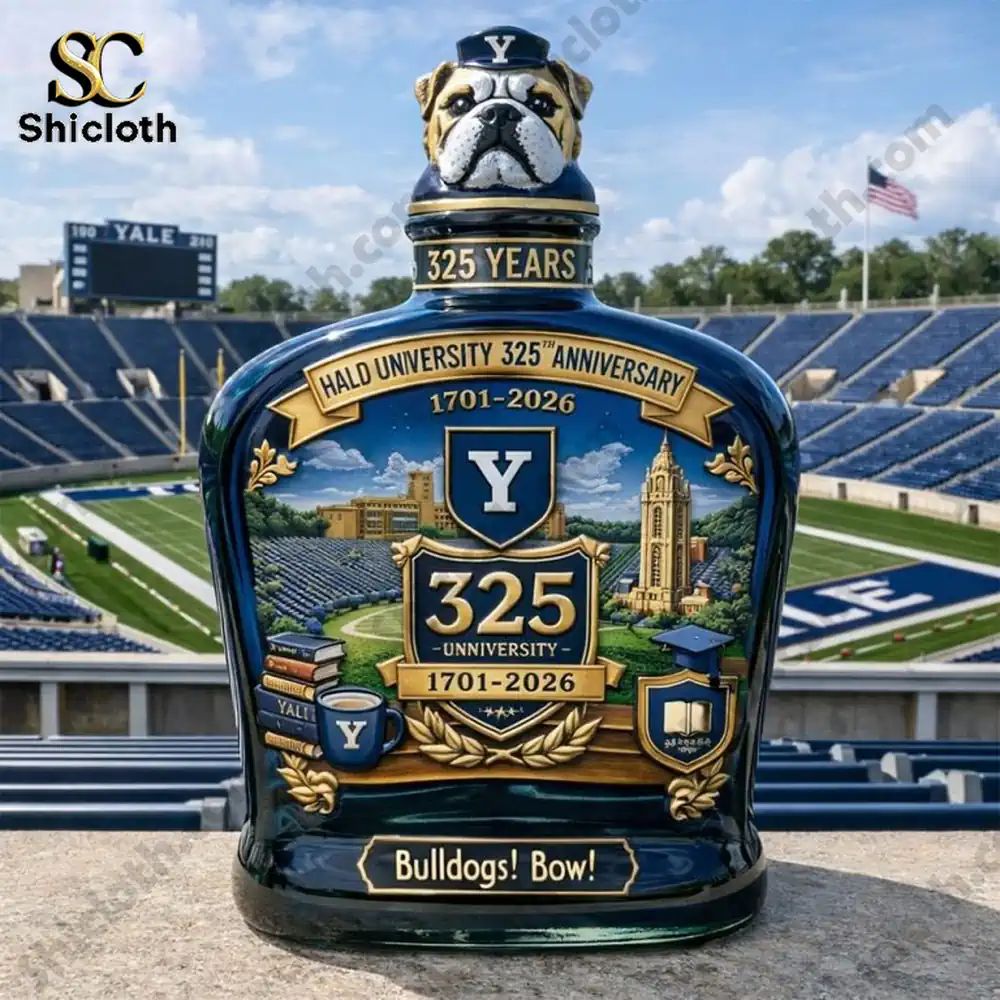 NEW Yale University 325Th Anniversary 2026 Bulldogs Whiskey Bottle